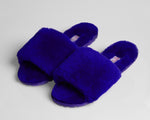 Blue Fluffy Slippers